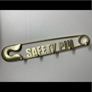 COPY - Safety Pin Gold Wall Decor